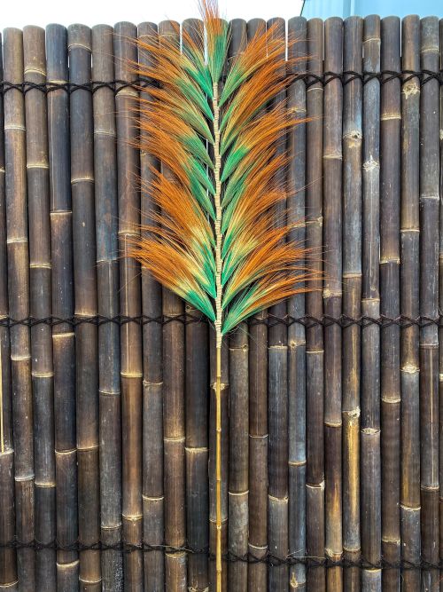 Pampas pluimen twin 220x60 cm Green orange